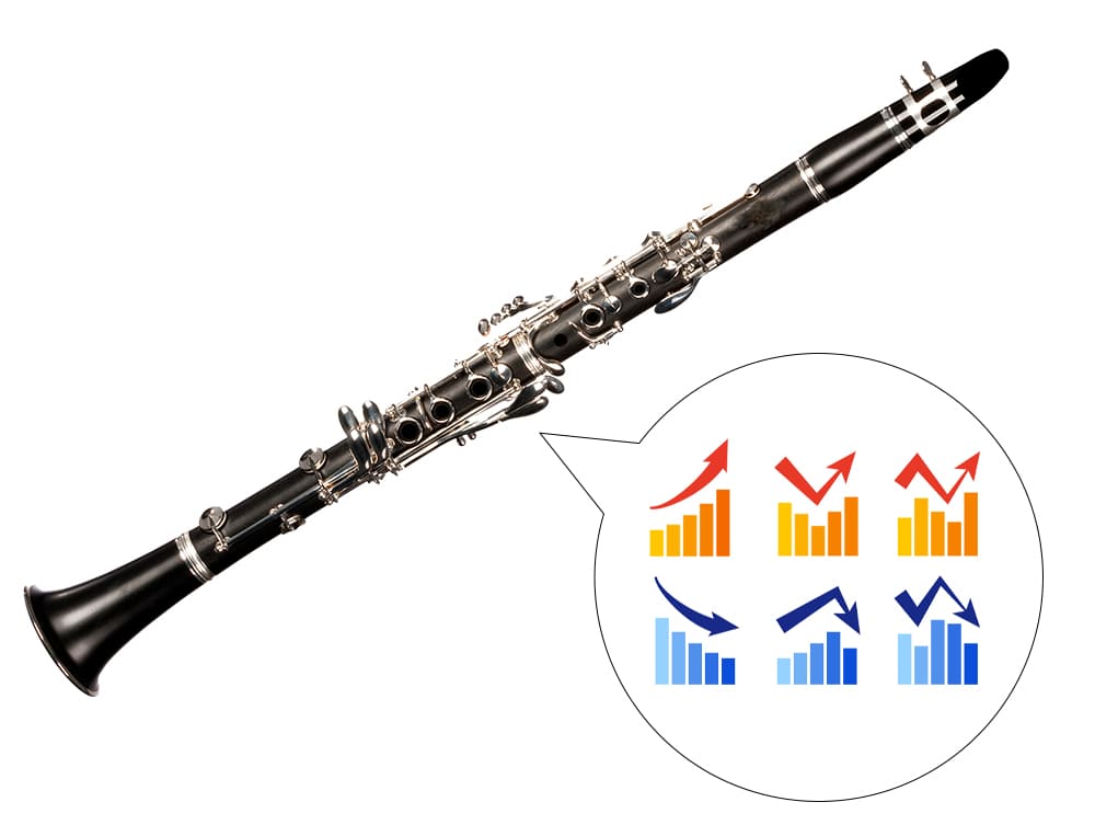 クラリネットの買取相場イメージ図